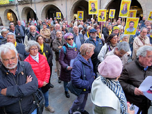 Concentraci&oacute; a la pla&ccedil;a del Vi per la independ&egrave;ncia i la llibertat dels presos pol&iacute;tics