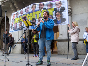 Concentraci&oacute; a la pla&ccedil;a del Vi per la independ&egrave;ncia i la llibertat dels presos pol&iacute;tics