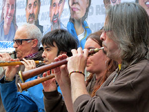 Concentraci&oacute; a la pla&ccedil;a del Vi per la independ&egrave;ncia i la llibertat dels presos pol&iacute;tics