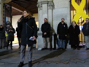 Concentraci&oacute; a la pla&ccedil;a del Vi per la independ&egrave;ncia i la llibertat dels presos pol&iacute;tics