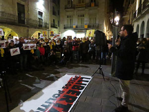 Concentraci&oacute; a la pla&ccedil;a del Vi per la independ&egrave;ncia i la llibertat dels presos pol&iacute;tics