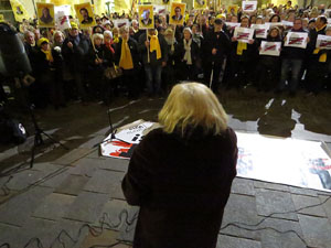 Concentraci&oacute; a la pla&ccedil;a del Vi per la independ&egrave;ncia i la llibertat dels presos pol&iacute;tics