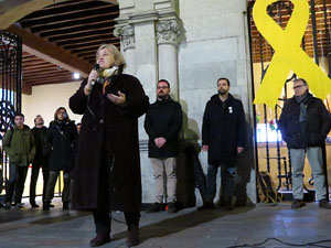 Concentraci&oacute; a la pla&ccedil;a del Vi per la independ&egrave;ncia i la llibertat dels presos pol&iacute;tics