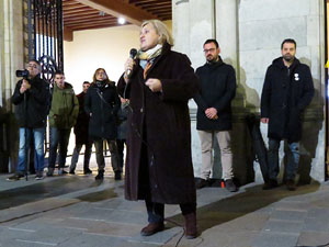 Concentraci&oacute; a la pla&ccedil;a del Vi per la independ&egrave;ncia i la llibertat dels presos pol&iacute;tics