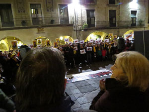 Concentraci&oacute; a la pla&ccedil;a del Vi per la independ&egrave;ncia i la llibertat dels presos pol&iacute;tics