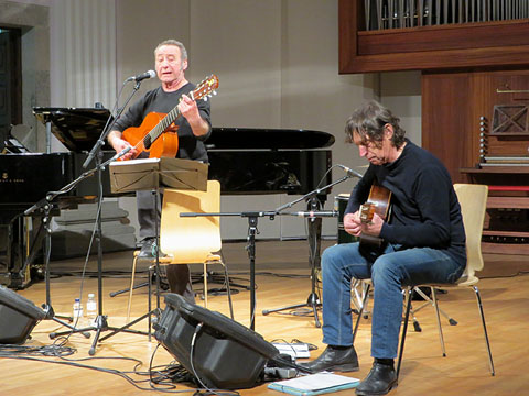 Pere Figueres i Gerard Meloux durant el concert