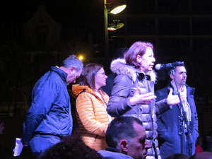 Manifestació per la detenció del alcaldes de Verges i Celrà, Ignasi Sabater i Daniel Cornellà, i catorze persones més