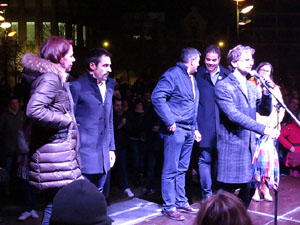 Manifestació per la detenció del alcaldes de Verges i Celrà, Ignasi Sabater i Daniel Cornellà, i catorze persones més