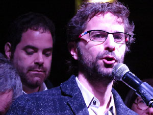 Manifestació per la detenció del alcaldes de Verges i Celrà, Ignasi Sabater i Daniel Cornellà, i catorze persones més