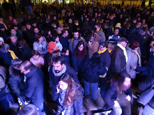 Manifestació per la detenció del alcaldes de Verges i Celrà, Ignasi Sabater i Daniel Cornellà, i catorze persones més