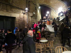 Manifestaci&oacute; per la detenci&oacute; del alcaldes de Verges i Celr&agrave;, Ignasi Sabater i Daniel Cornell&agrave;, i catorze persones m&eacute;s