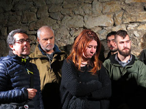 Manifestaci&oacute; per la detenci&oacute; del alcaldes de Verges i Celr&agrave;, Ignasi Sabater i Daniel Cornell&agrave;, i catorze persones m&eacute;s