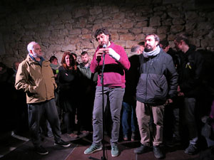 Manifestaci&oacute; per la detenci&oacute; del alcaldes de Verges i Celr&agrave;, Ignasi Sabater i Daniel Cornell&agrave;, i catorze persones m&eacute;s