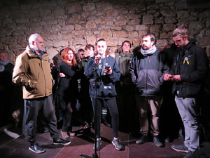 Manifestaci&oacute; per la detenci&oacute; del alcaldes de Verges i Celr&agrave;, Ignasi Sabater i Daniel Cornell&agrave;, i catorze persones m&eacute;s