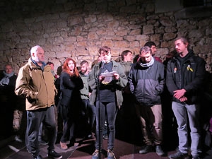 Manifestaci&oacute; per la detenci&oacute; del alcaldes de Verges i Celr&agrave;, Ignasi Sabater i Daniel Cornell&agrave;, i catorze persones m&eacute;s