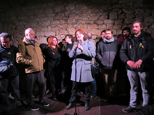 Manifestaci&oacute; per la detenci&oacute; del alcaldes de Verges i Celr&agrave;, Ignasi Sabater i Daniel Cornell&agrave;, i catorze persones m&eacute;s