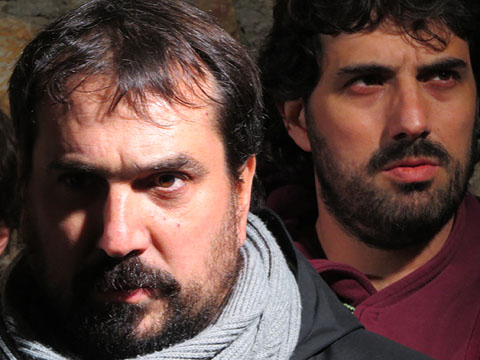 Els alcaldes de Verges i Celr&agrave;, Ignasi Sabater i Daniel Cornell&agrave;