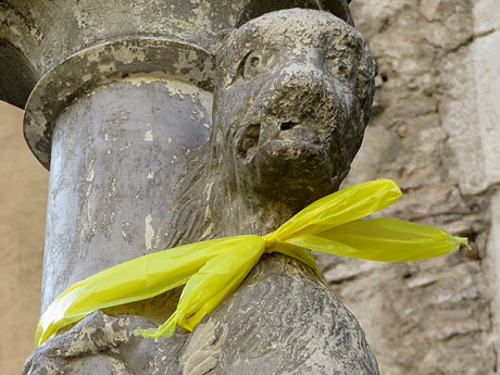 21F Vaga general. Enlla&ccedil;ada convocada per ANC Girona a la pla&ccedil;a Catalunya