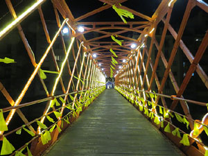 Enlla&ccedil;ada massiva pels carrers de Girona sota el lema 'No esteu sols'