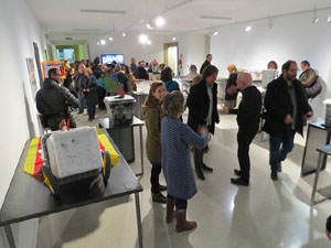 Inauguració de l'exposició '55 urnes per la Llibertat' a la Fundació Fita, a la Casa de Cultura de Girona