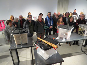 Inauguració de l'exposició '55 urnes per la Llibertat' a la Fundació Fita, a la Casa de Cultura de Girona