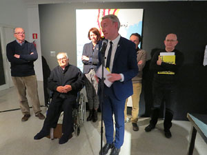 Inauguració de l'exposició '55 urnes per la Llibertat' a la Fundació Fita, a la Casa de Cultura de Girona