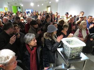 Inauguració de l'exposició '55 urnes per la Llibertat' a la Fundació Fita, a la Casa de Cultura de Girona