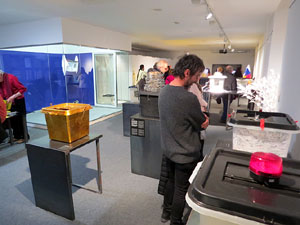 Inauguració de l'exposició '55 urnes per la Llibertat' a la Fundació Fita, a la Casa de Cultura de Girona