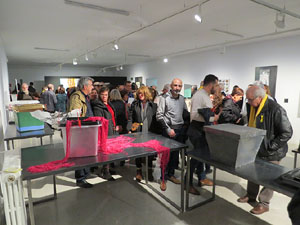 Inauguració de l'exposició '55 urnes per la Llibertat' a la Fundació Fita, a la Casa de Cultura de Girona