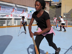 VII Jornada de l'Esport Femen&iacute; 2019 a la pla&ccedil;a Salvador Espriu, la de Francesc Calvet i Rubalcaba, la pla&ccedil;a Catalunya i el riu Onyar