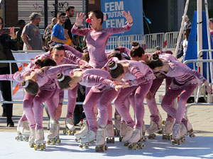 VII Jornada de l'Esport Femen&iacute; 2019 a la pla&ccedil;a Salvador Espriu, la de Francesc Calvet i Rubalcaba, la pla&ccedil;a Catalunya i el riu Onyar