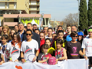 VII Jornada de l'Esport Femen&iacute; 2019 a la pla&ccedil;a Salvador Espriu, la de Francesc Calvet i Rubalcaba, la pla&ccedil;a Catalunya i el riu Onyar