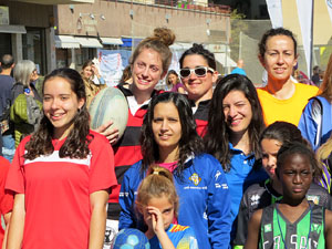 VII Jornada de l'Esport Femen&iacute; 2019 a la pla&ccedil;a Salvador Espriu, la de Francesc Calvet i Rubalcaba, la pla&ccedil;a Catalunya i el riu Onyar