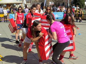 VII Jornada de l'Esport Femen&iacute; 2019 a la pla&ccedil;a Salvador Espriu, la de Francesc Calvet i Rubalcaba, la pla&ccedil;a Catalunya i el riu Onyar