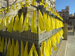 Manifestaci&oacute; contra el judici al proc&eacute;s. Concentraci&oacute; a la pla&ccedil;a de l'U d'octubre de 2017 i manifestaci&oacute; fins els Jutjats de Girona