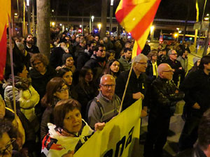 Manifestaci&oacute; contra el judici al proc&eacute;s. Concentraci&oacute; a la pla&ccedil;a de l'U d'octubre de 2017 i manifestaci&oacute; fins els Jutjats de Girona