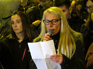 Manifestaci&oacute; contra el judici al proc&eacute;s. Concentraci&oacute; a la pla&ccedil;a de l'U d'octubre de 2017 i manifestaci&oacute; fins els Jutjats de Girona