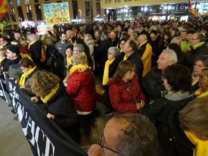 Manifestaci&oacute; contra el judici al proc&eacute;s. Concentraci&oacute; a la pla&ccedil;a de l'U d'octubre de 2017 i manifestaci&oacute; fins els Jutjats de Girona