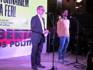 Manifestaci&oacute; contra el judici al proc&eacute;s. Concentraci&oacute; a la pla&ccedil;a de l'U d'octubre de 2017 i manifestaci&oacute; fins els Jutjats de Girona