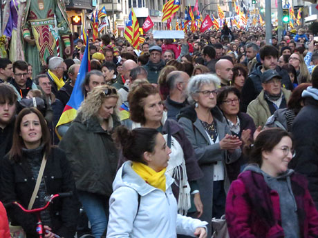 21F Vaga general. La manifestaci&oacute; m&eacute;s gran de la hist&ograve;ria de Girona, amb 70.000 participants