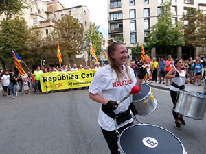 Manifestaci&oacute; contra la viol&egrave;ncia de l'Estat. Pre-commemoraci&oacute; de l'1-O