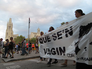 Manifestaci&oacute; contra la viol&egrave;ncia de l'Estat. Pre-commemoraci&oacute; de l'1-O