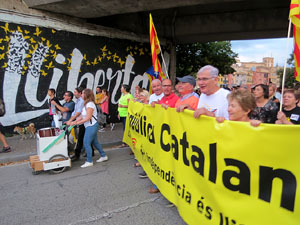 Manifestaci&oacute; contra la viol&egrave;ncia de l'Estat. Pre-commemoraci&oacute; de l'1-O