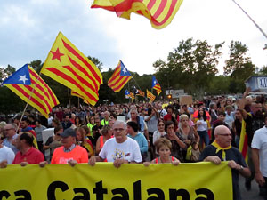 Manifestaci&oacute; contra la viol&egrave;ncia de l'Estat. Pre-commemoraci&oacute; de l'1-O