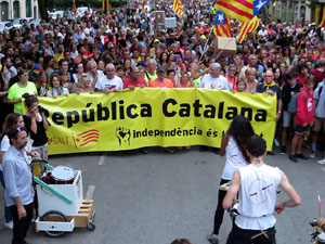 Manifestaci&oacute; contra la viol&egrave;ncia de l'Estat. Pre-commemoraci&oacute; de l'1-O