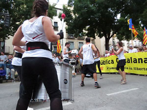 Manifestaci&oacute; contra la viol&egrave;ncia de l'Estat. Pre-commemoraci&oacute; de l'1-O