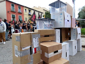 Manifestaci&oacute; contra la viol&egrave;ncia de l'Estat. Pre-commemoraci&oacute; de l'1-O