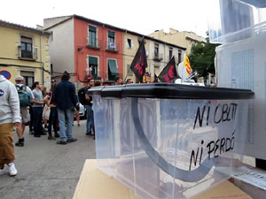 Manifestaci&oacute; contra la viol&egrave;ncia de l'Estat. Pre-commemoraci&oacute; de l'1-O