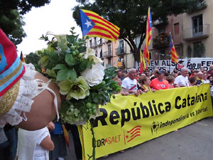 Manifestaci&oacute; contra la viol&egrave;ncia de l'Estat. Pre-commemoraci&oacute; de l'1-O