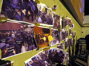 Manifestaci&oacute; contra la viol&egrave;ncia de l'Estat. Pre-commemoraci&oacute; de l'1-O